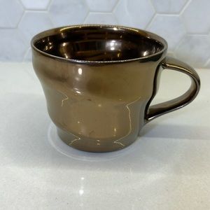 Starbuck's 2013 Metallic Gunmetal Copper Coffee Mug 12 Oz